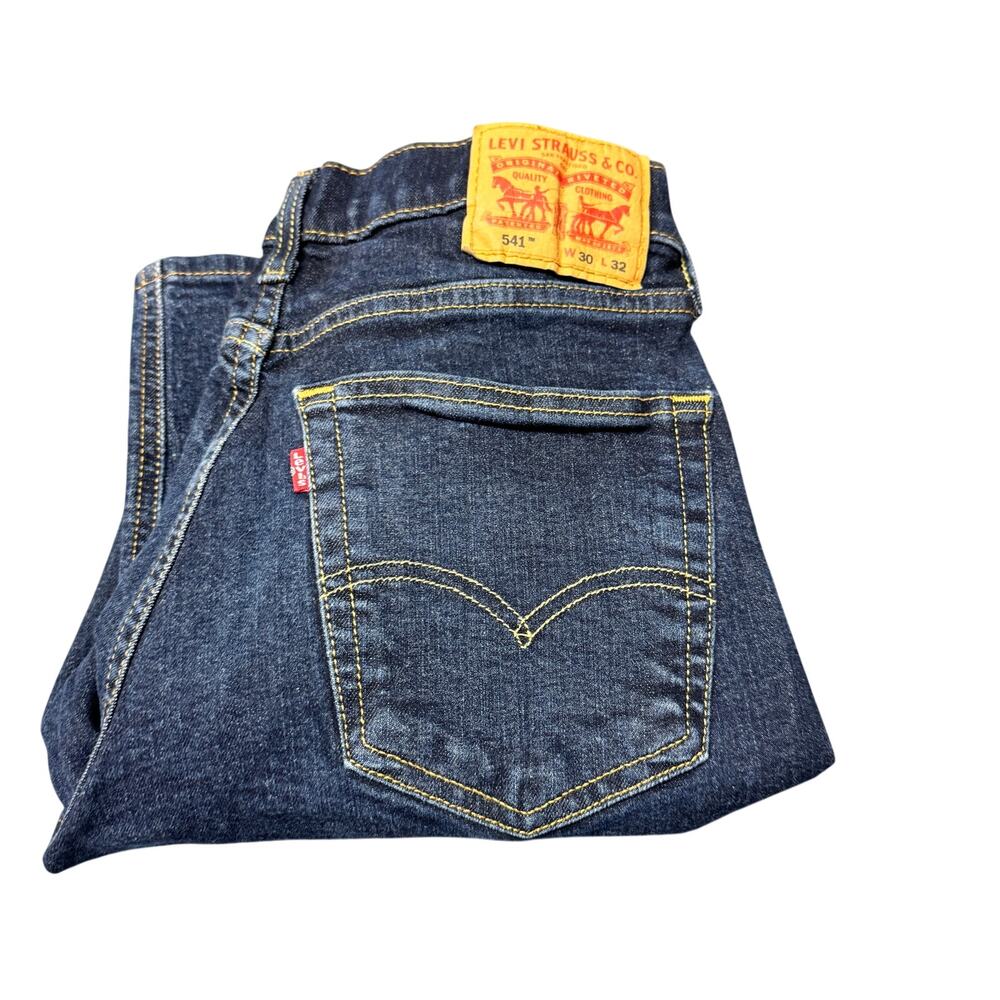 Levi's 541 Jeans Mens 30x32 (30x30 ACTUAL) Athletic Taper Blue Denim